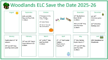 2025-26  ELC Annual Calendar